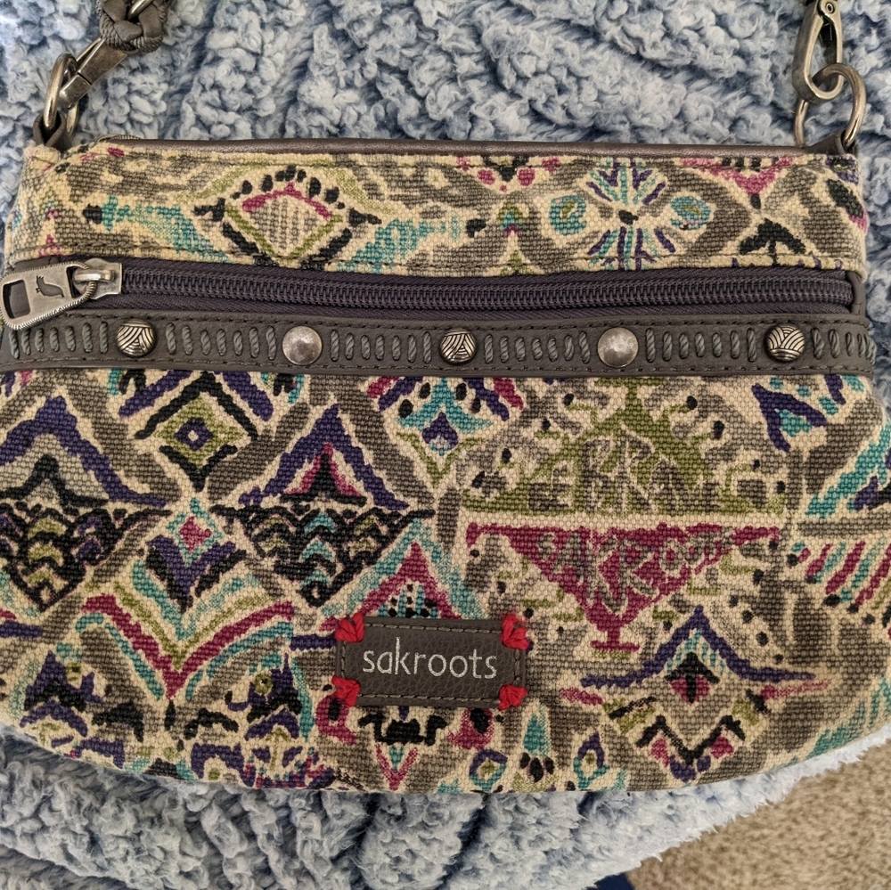 Sakroots Canvas Crossbody Peace Purse